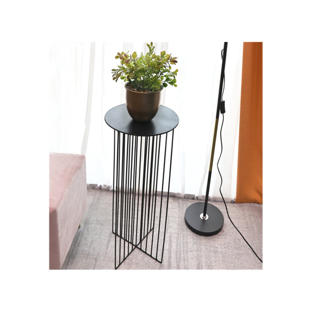 Metal Flower Stand Side Table - SLENDER - SILVIONIX