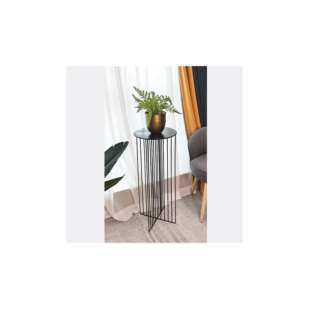 Metal Flower Stand Side Table - SLENDER - SILVIONIX