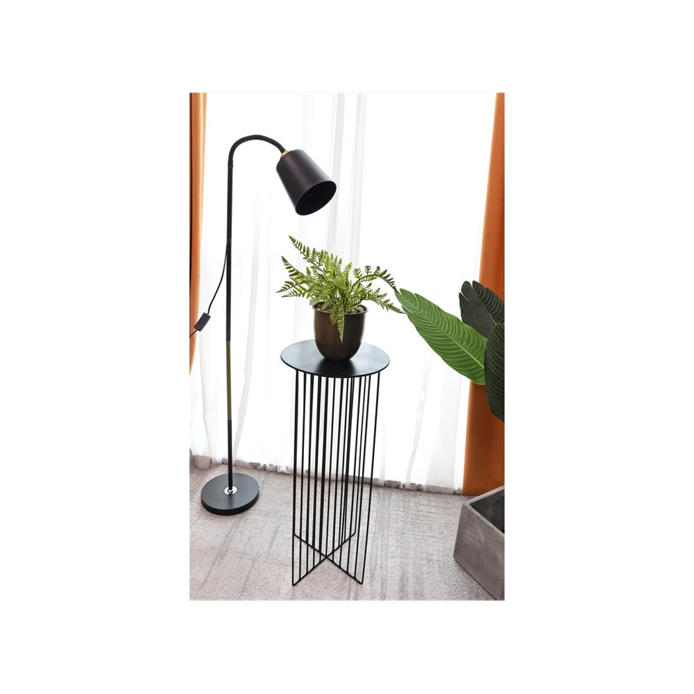 Metal Flower Stand Side Table - SLENDER - SILVIONIX