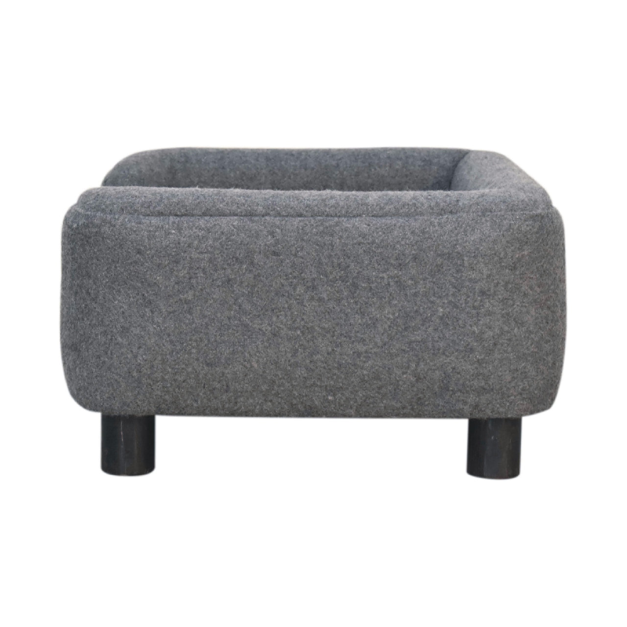 Mini Battleship Tweed Pet Sofa Bed - SILVIONIX