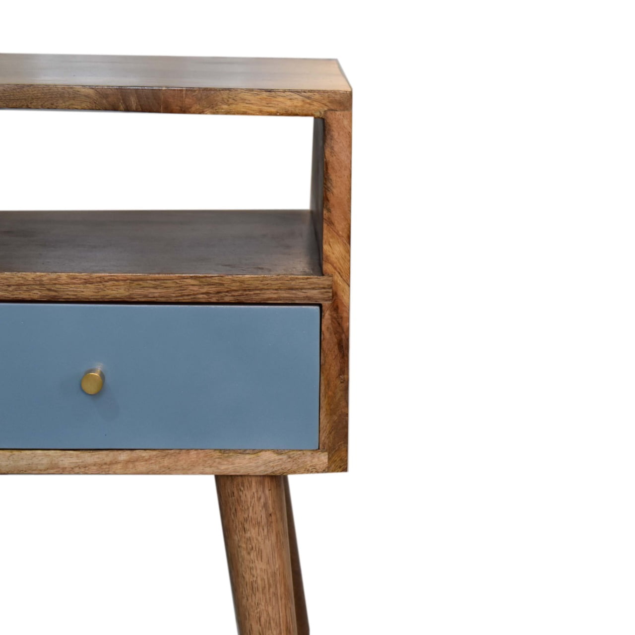 Mini Blue Hand Painted Bedside - SILVIONIX