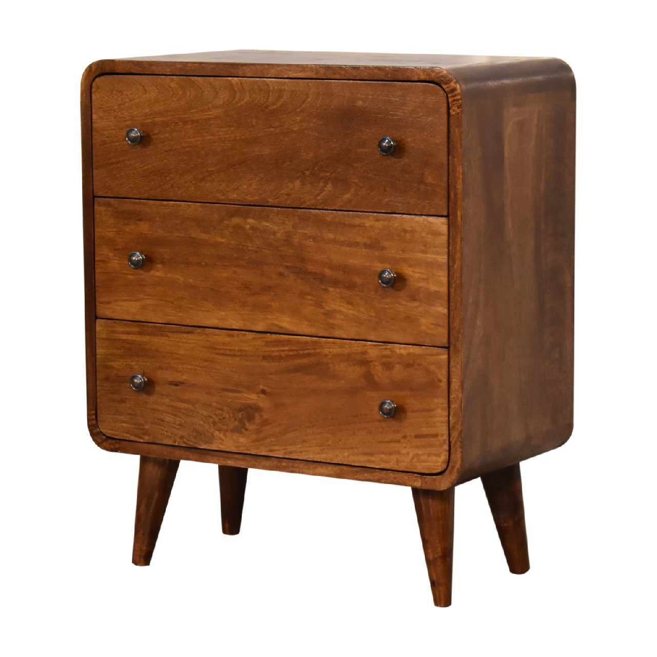 Mini Curved Chestnut Chest - SILVIONIX