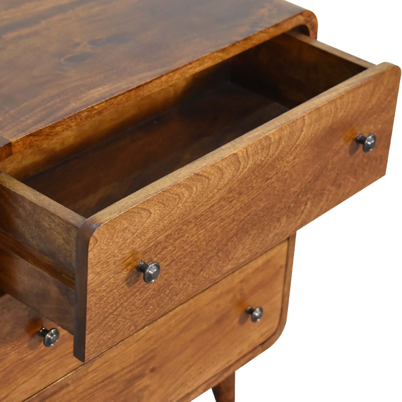 Mini Curved Chestnut Chest - SILVIONIX