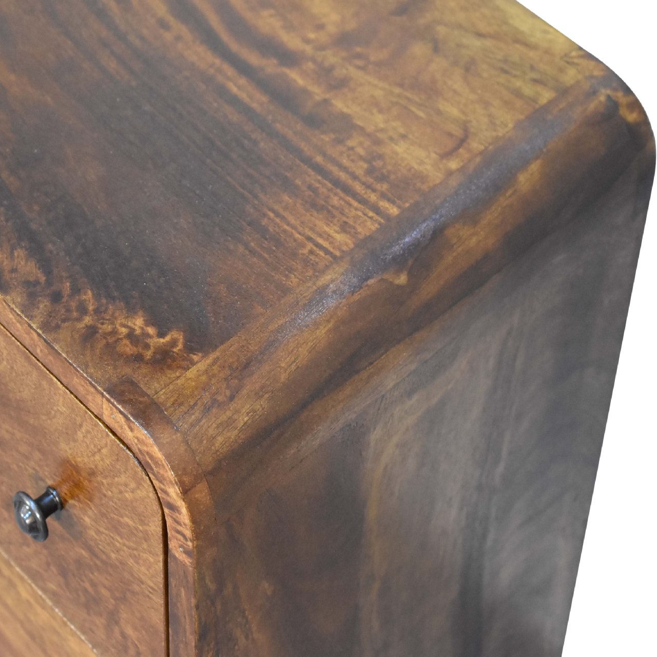 Mini Curved Chestnut Chest - SILVIONIX