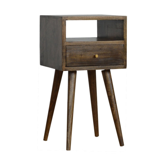 Mini Grey Washed Bedside - SILVIONIX