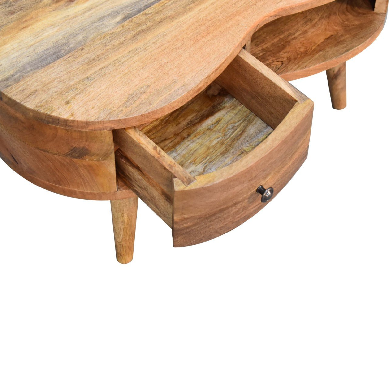 Mini Oak - ish Wave Coffee Table - SILVIONIX