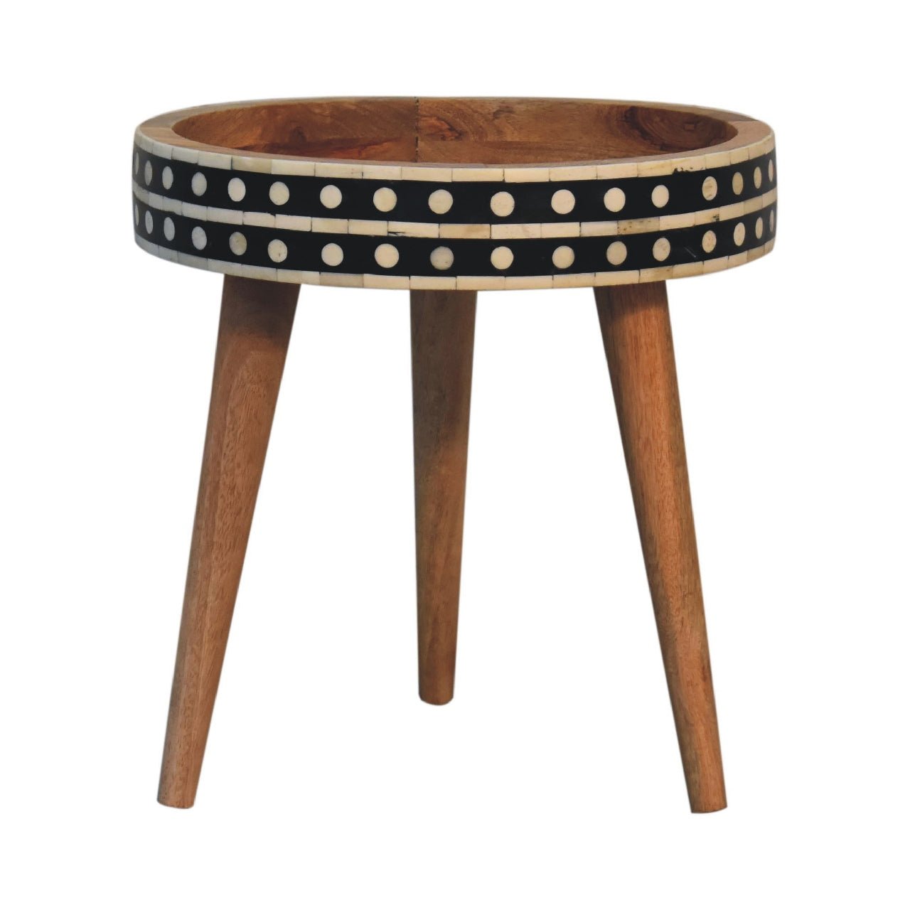 Mini Pattern Nordic End Table - SILVIONIX