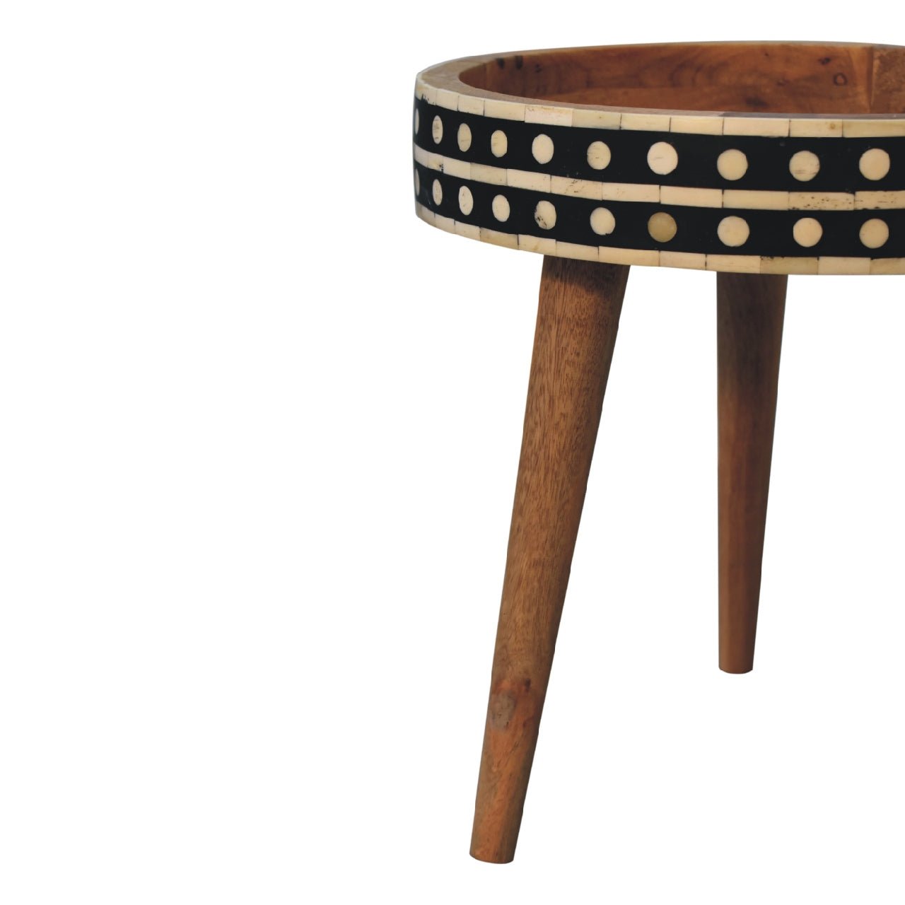 Mini Pattern Nordic End Table - SILVIONIX