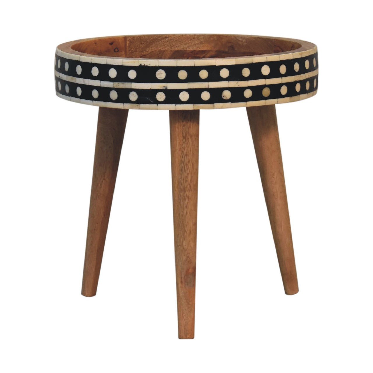 Mini Pattern Nordic End Table - SILVIONIX