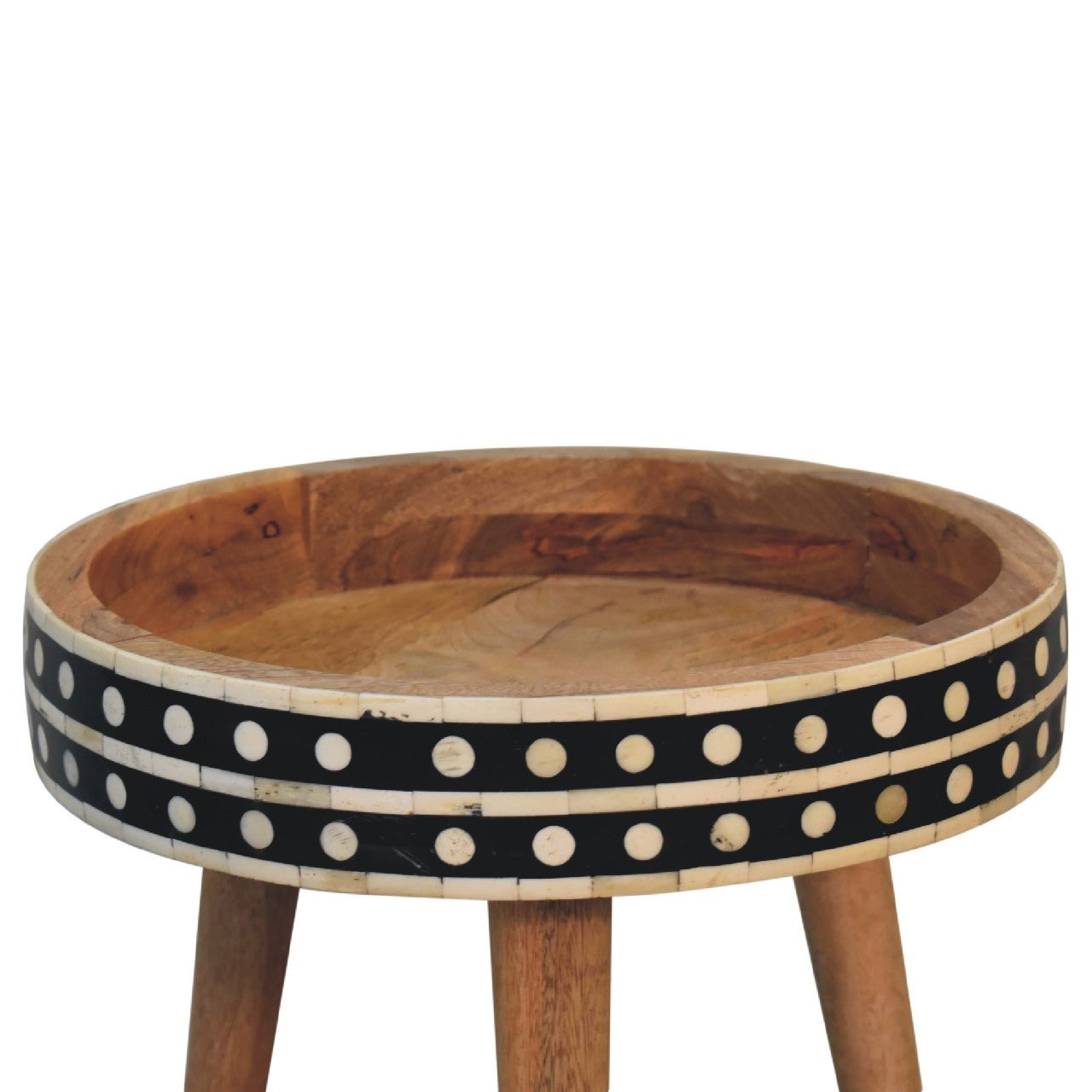 Mini Pattern Nordic End Table - SILVIONIX