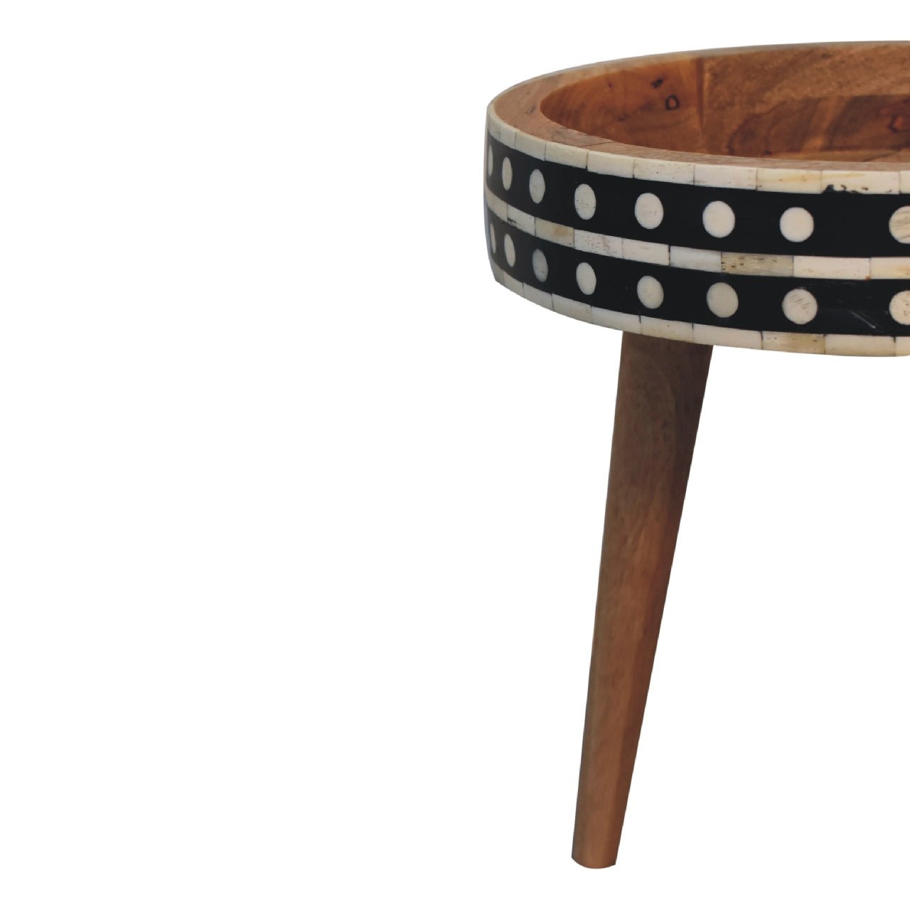 Mini Pattern Nordic End Table - SILVIONIX