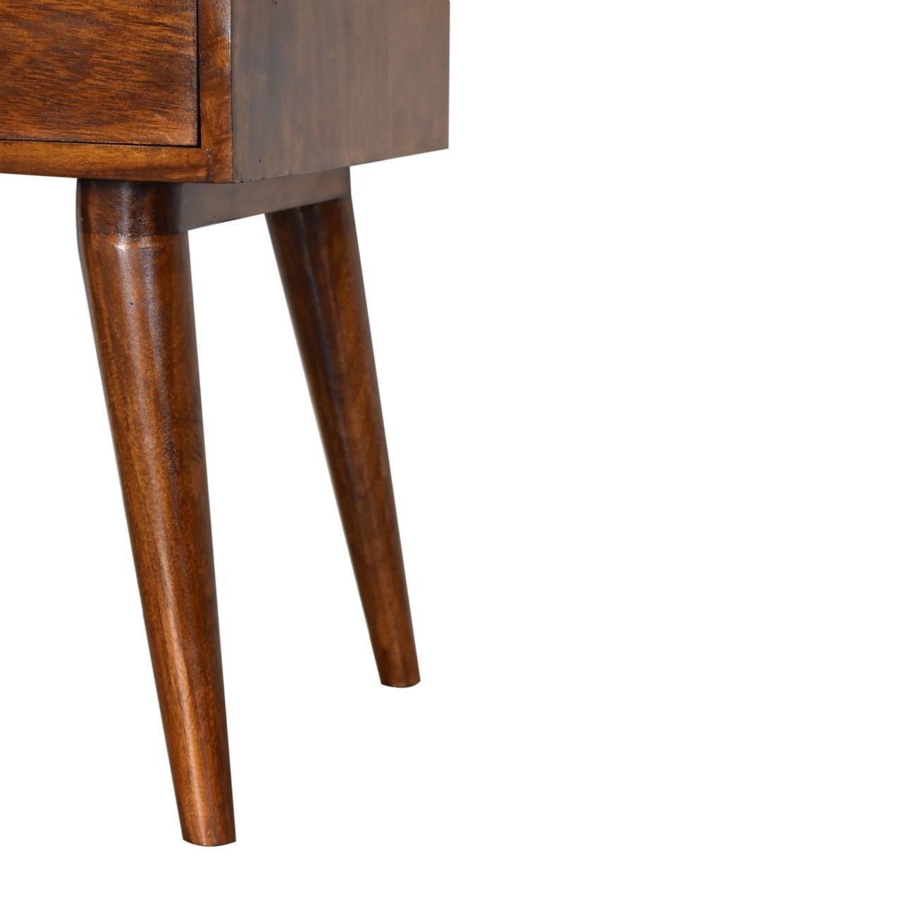 Modern Chestnut Solid Wood Bedside - SILVIONIX