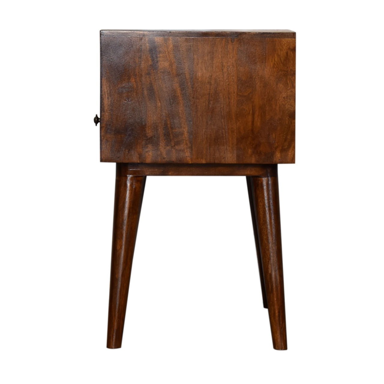 Modern Chestnut Solid Wood Bedside - SILVIONIX