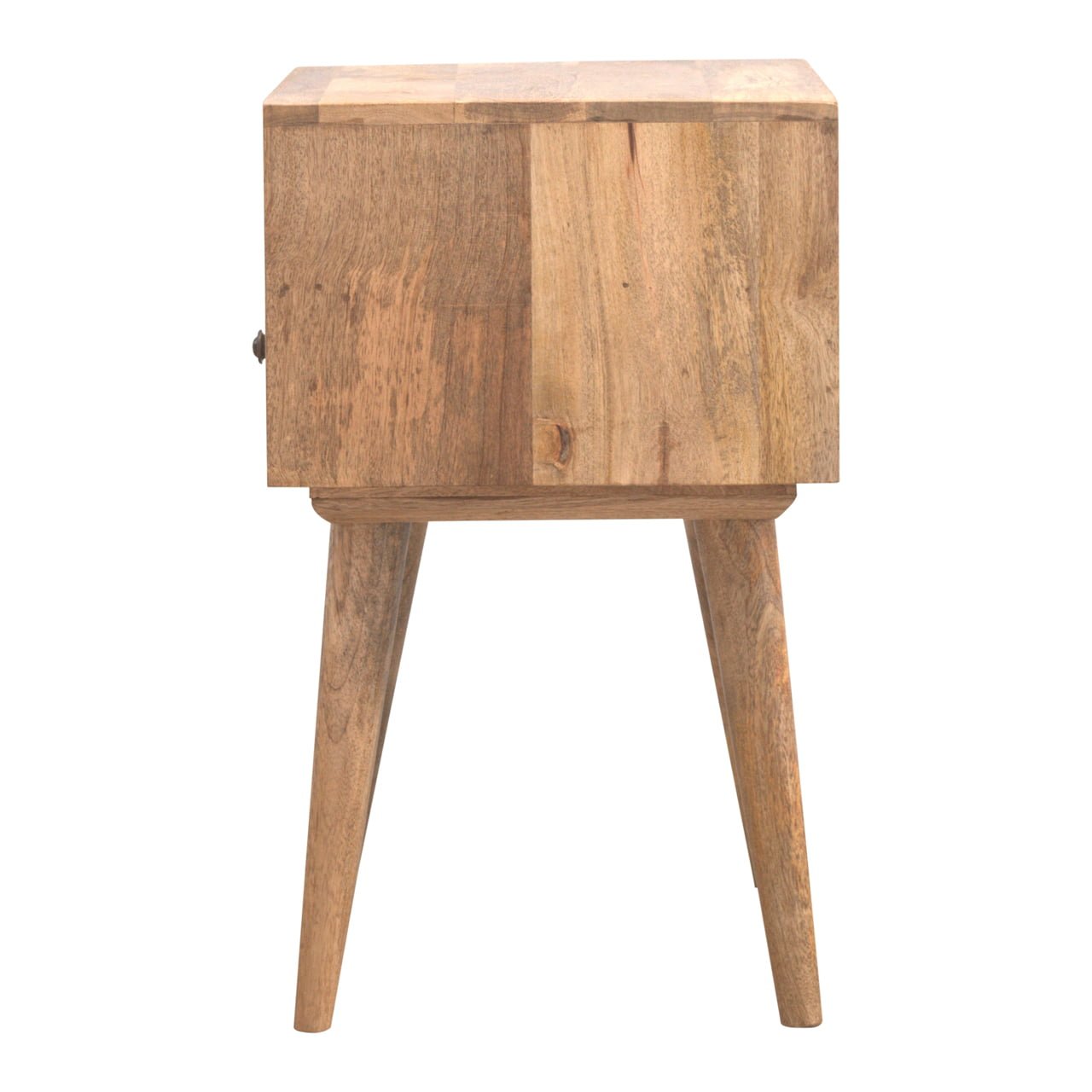 Modern Solid Wood Bedside with Open Slot - SILVIONIX