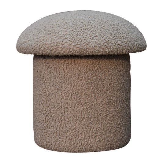 Mud Boucle Mushroom Footstool - SILVIONIX