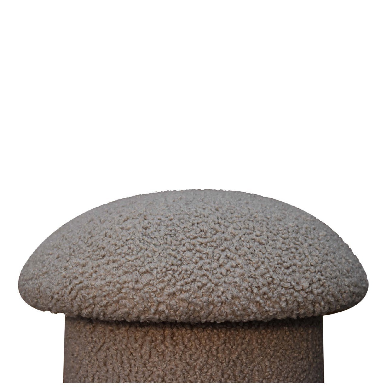 Mud Boucle Mushroom Footstool - SILVIONIX