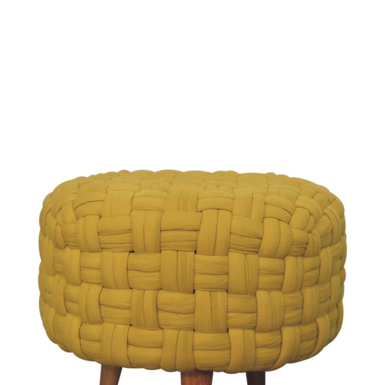 Mustard Tube Footstool - SILVIONIX