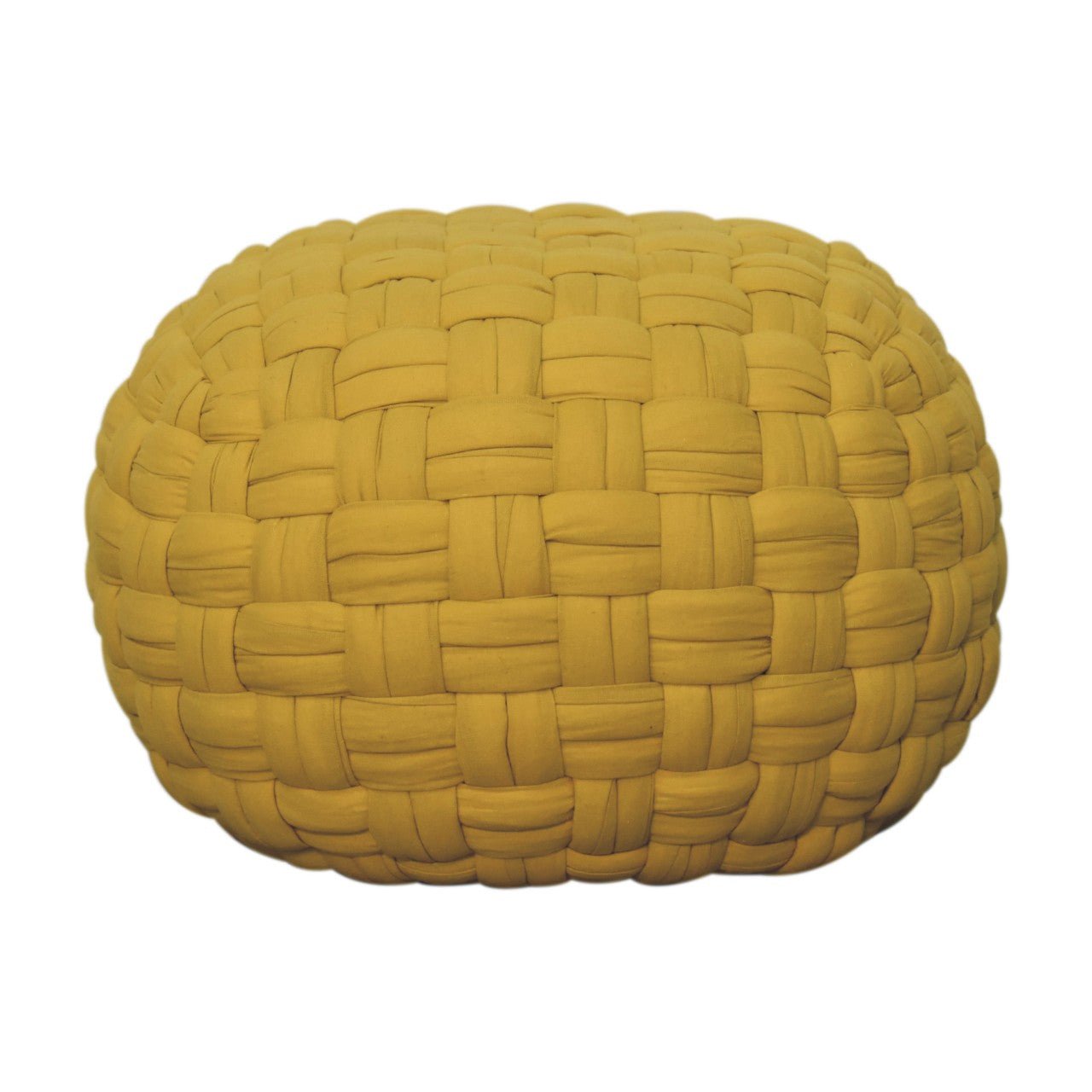 Mustard Tube Pouffe - SILVIONIX