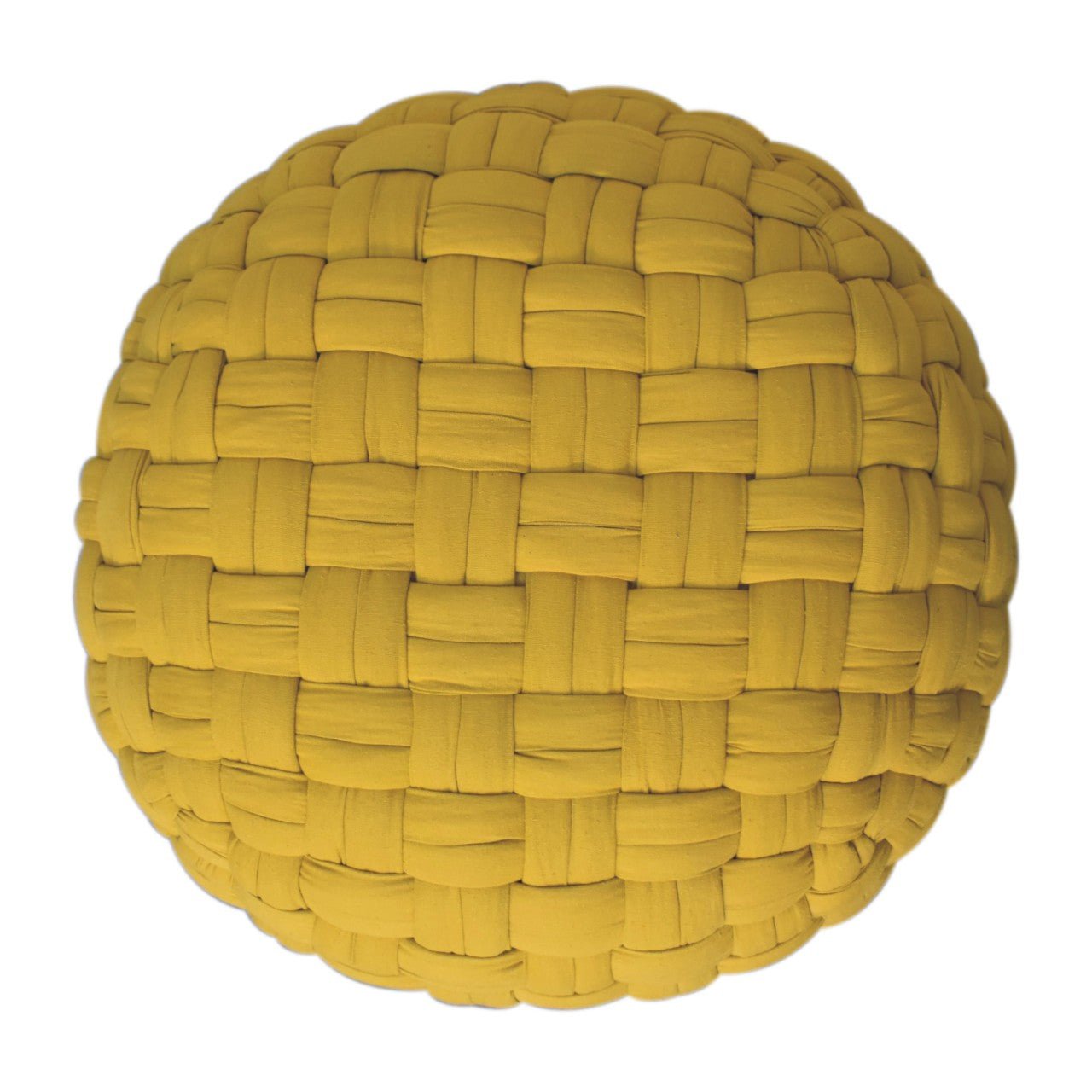 Mustard Tube Pouffe - SILVIONIX