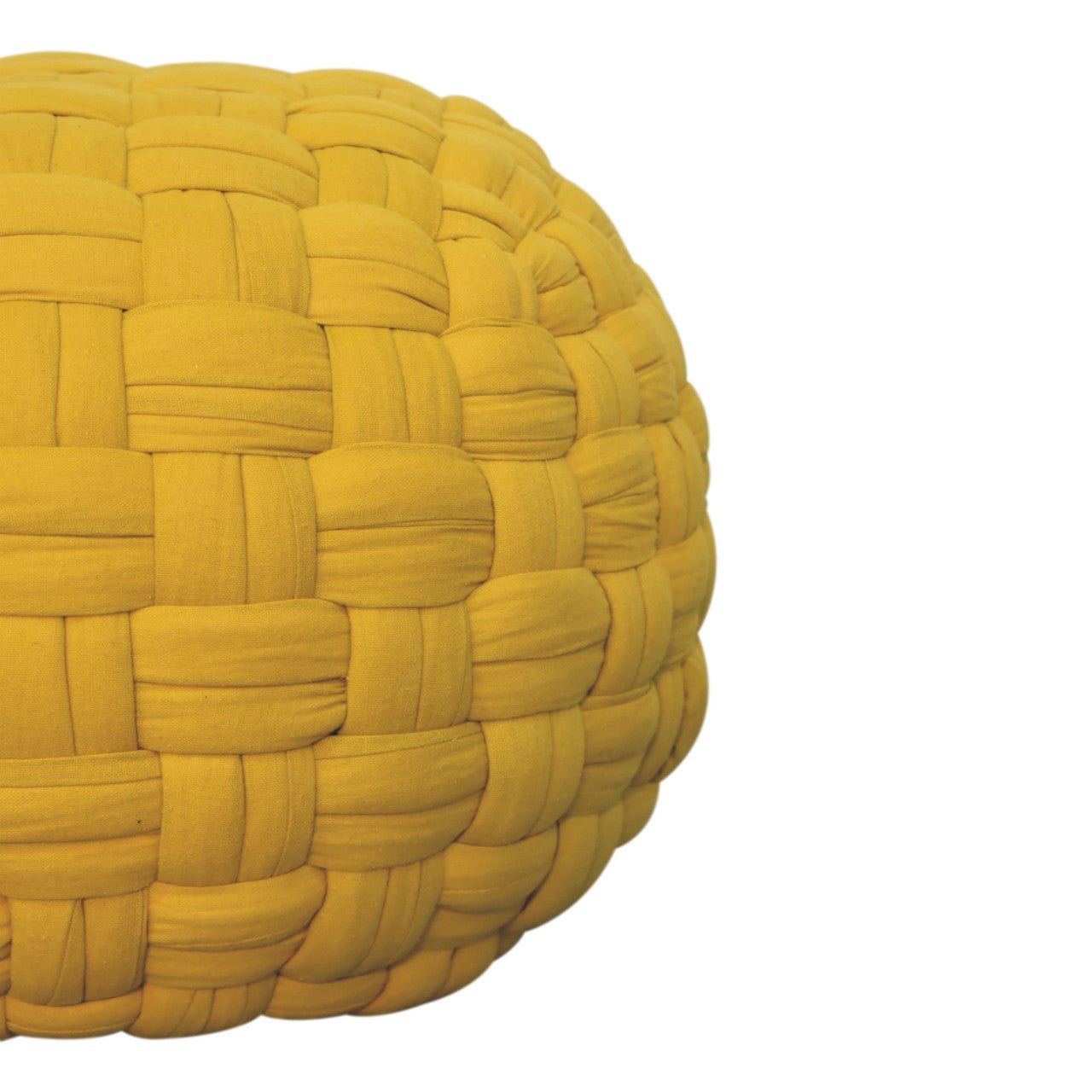 Mustard Tube Pouffe - SILVIONIX