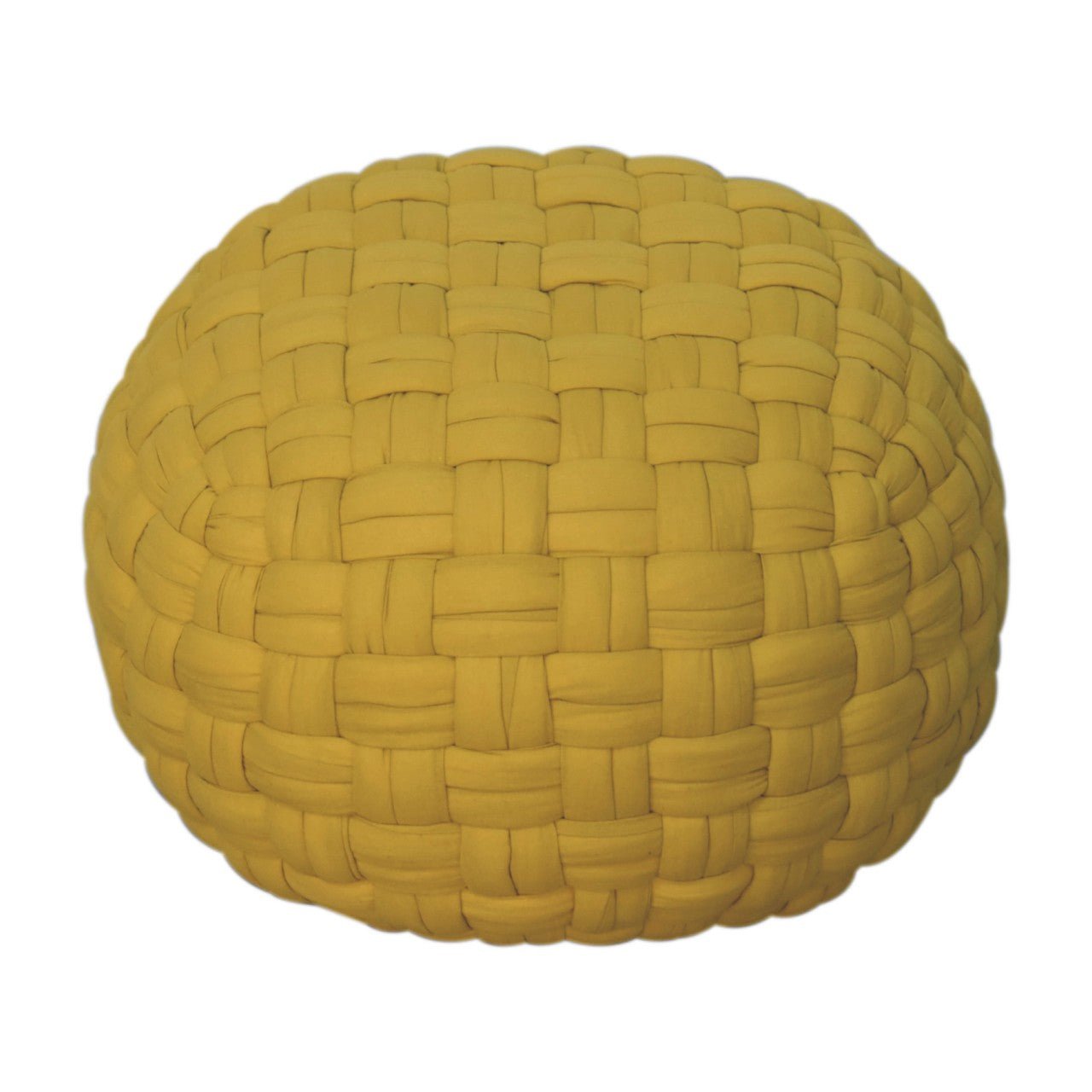 Mustard Tube Pouffe - SILVIONIX