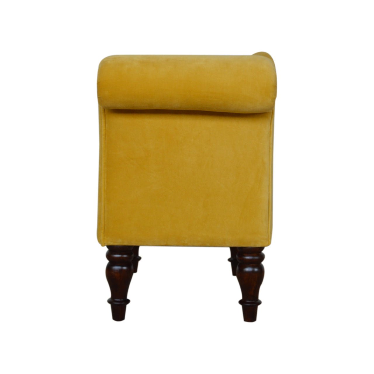 Mustard Velvet Chaise - SILVIONIX