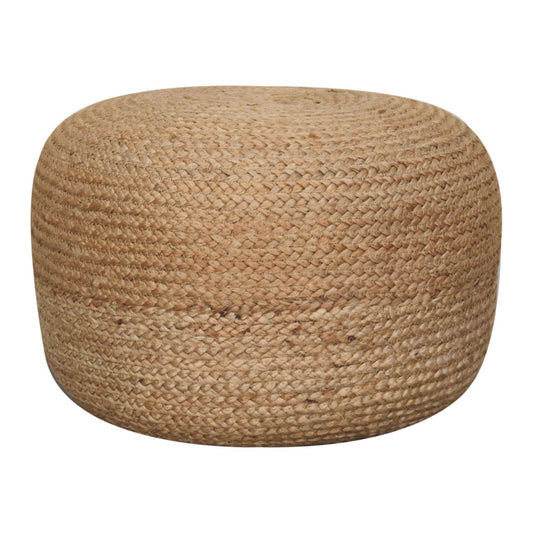 Natural Jute Pouffe - SILVIONIX