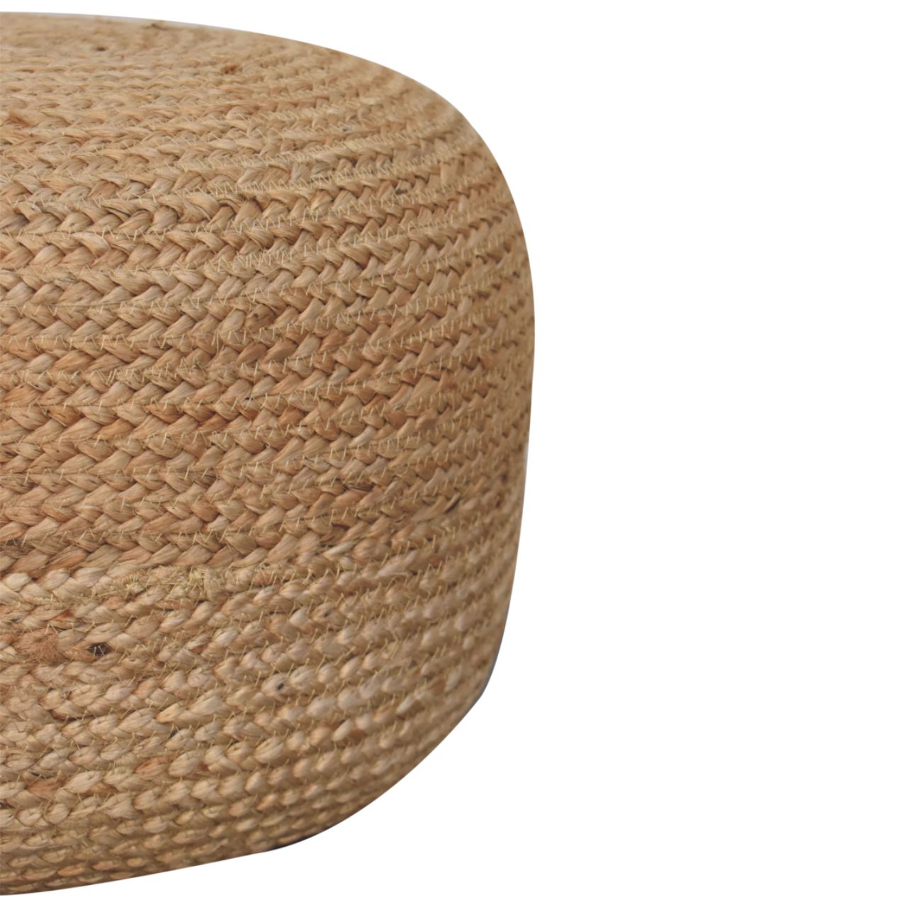 Natural Jute Pouffe - SILVIONIX