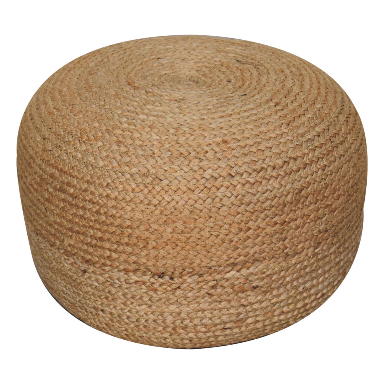 Natural Jute Pouffe - SILVIONIX