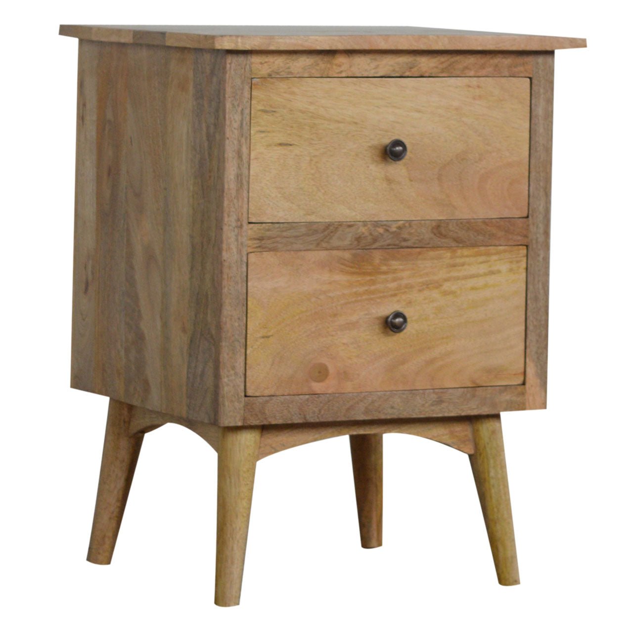 Nordic Style Bedside with 2 Drawers - SILVIONIX