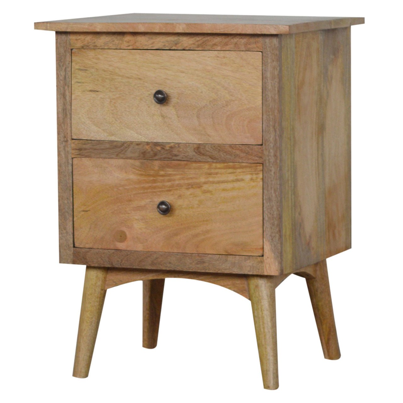 Nordic Style Bedside with 2 Drawers - SILVIONIX