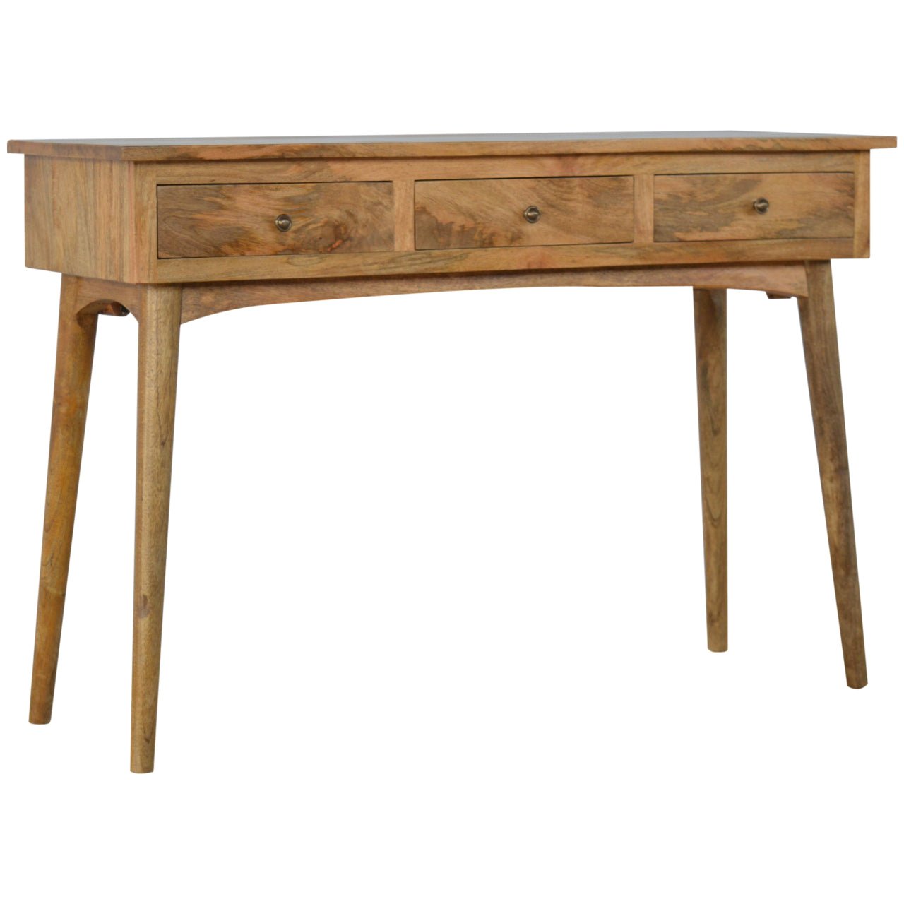 Nordic Style Console Table with 3 Drawers - SILVIONIX