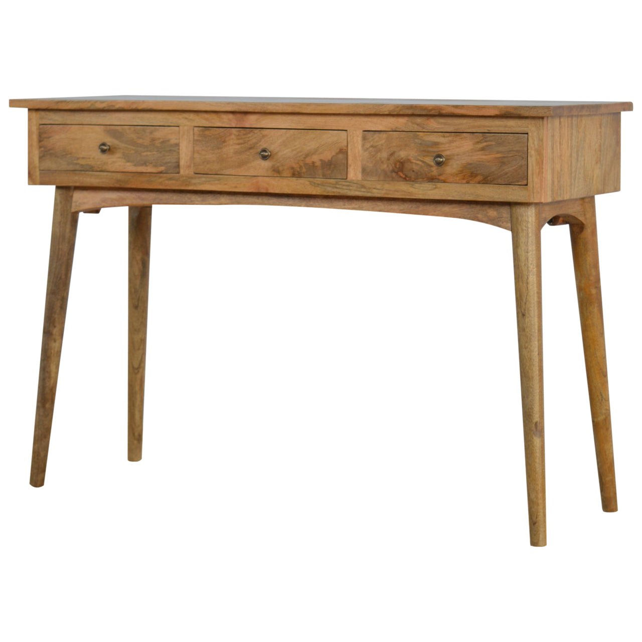 Nordic Style Console Table with 3 Drawers - SILVIONIX