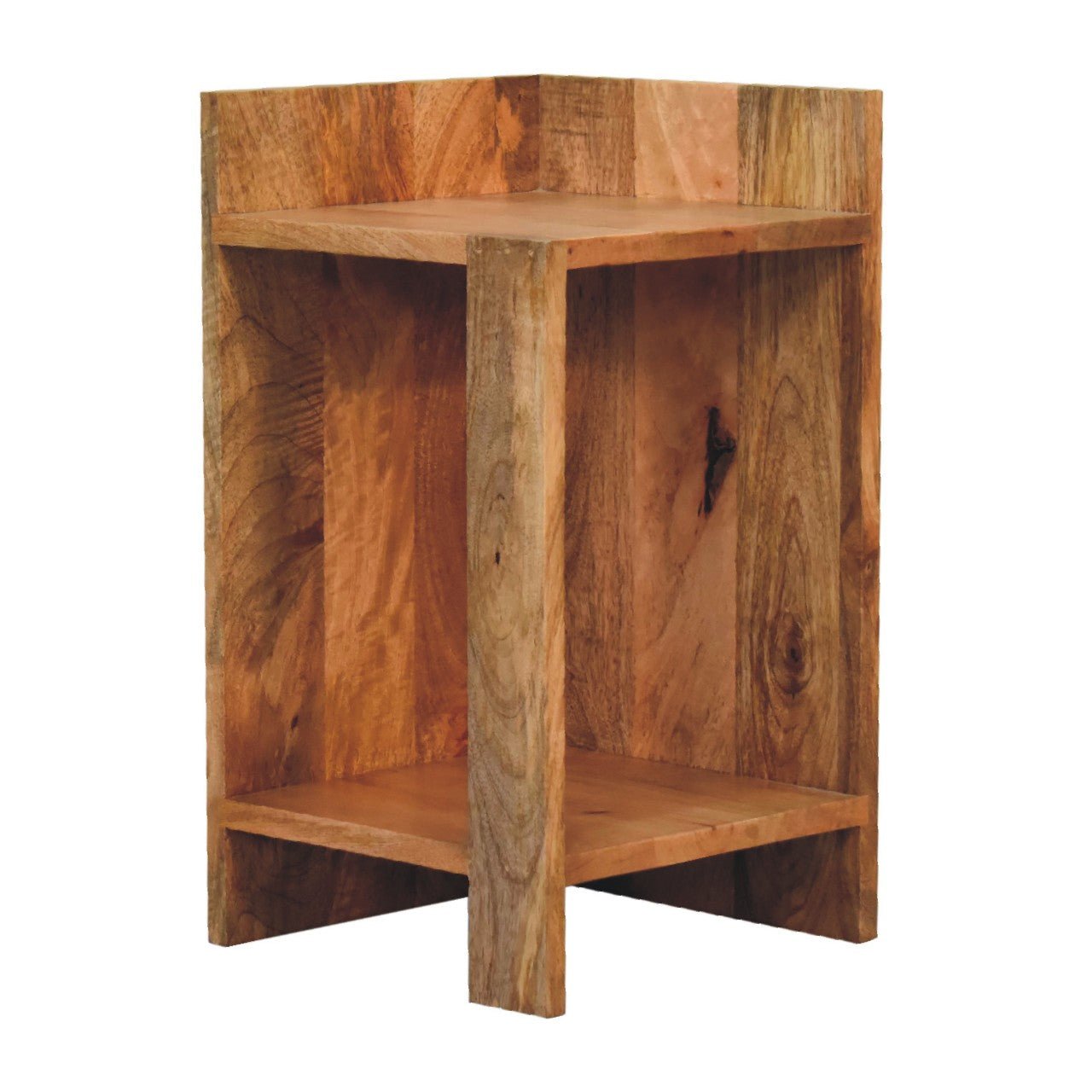 Oak - ish Box Bedside - SILVIONIX