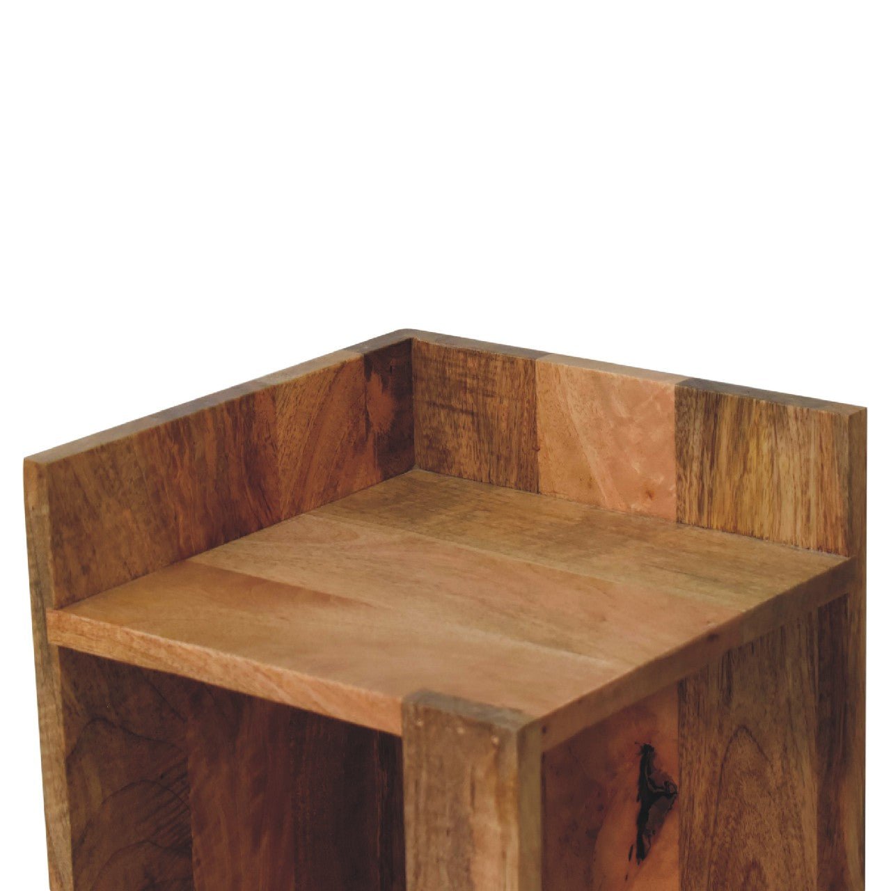 Oak - ish Box Bedside - SILVIONIX