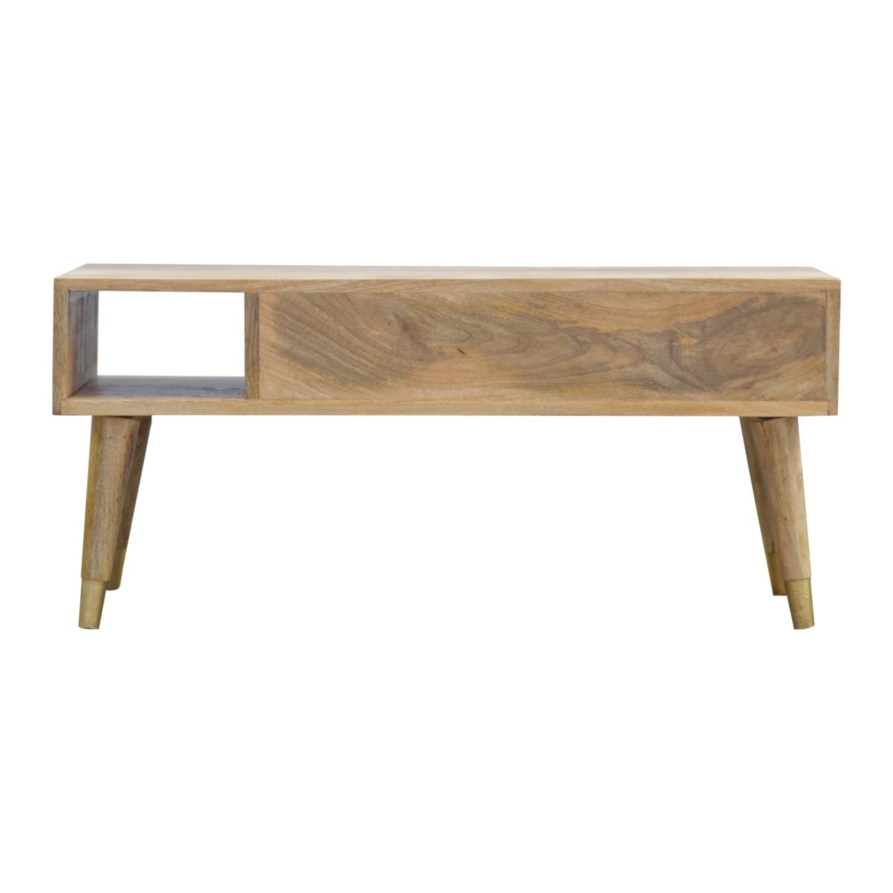 Oak - ish Gold Inlay Media Unit - SILVIONIX