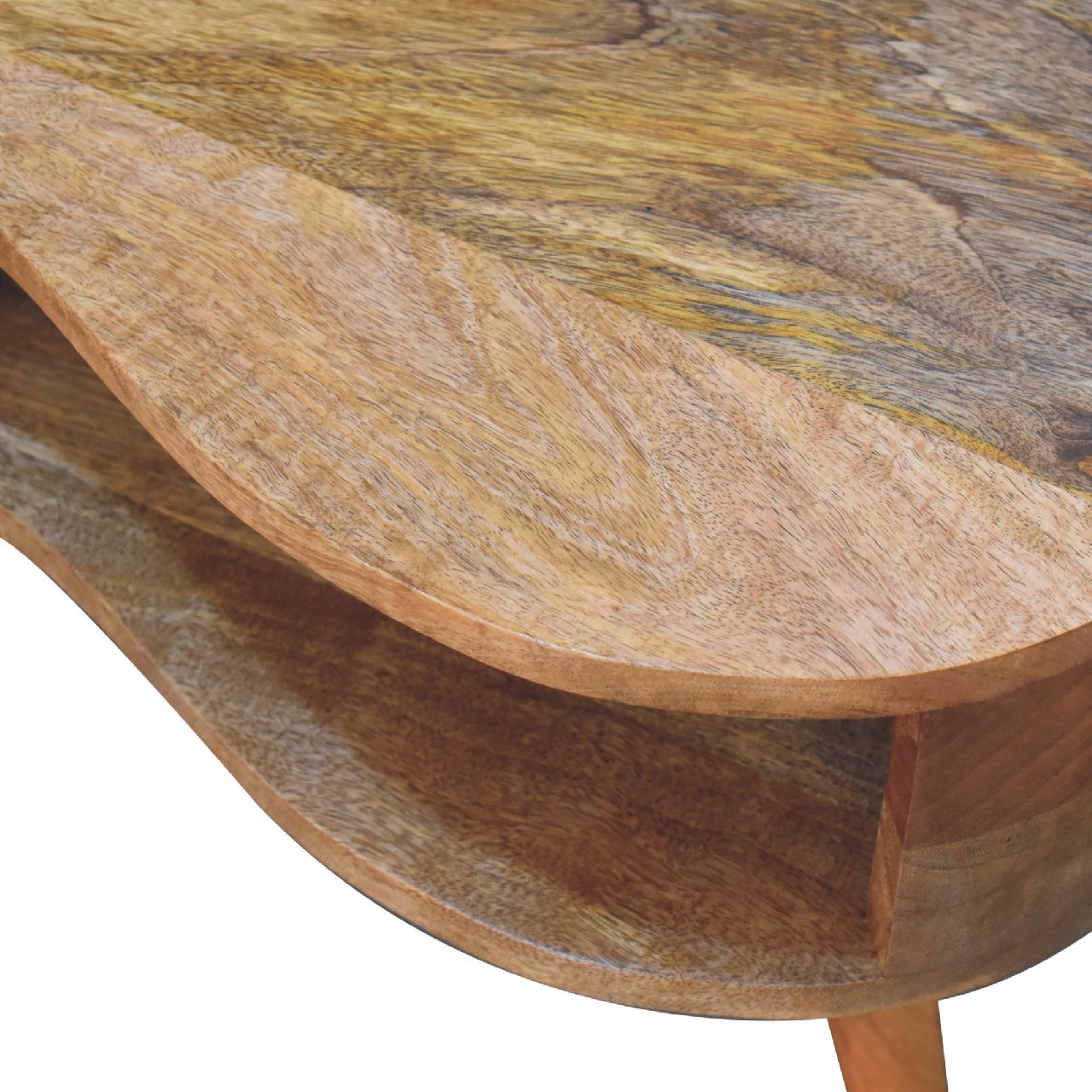 Oak - ish Wave Coffee Table - SILVIONIX