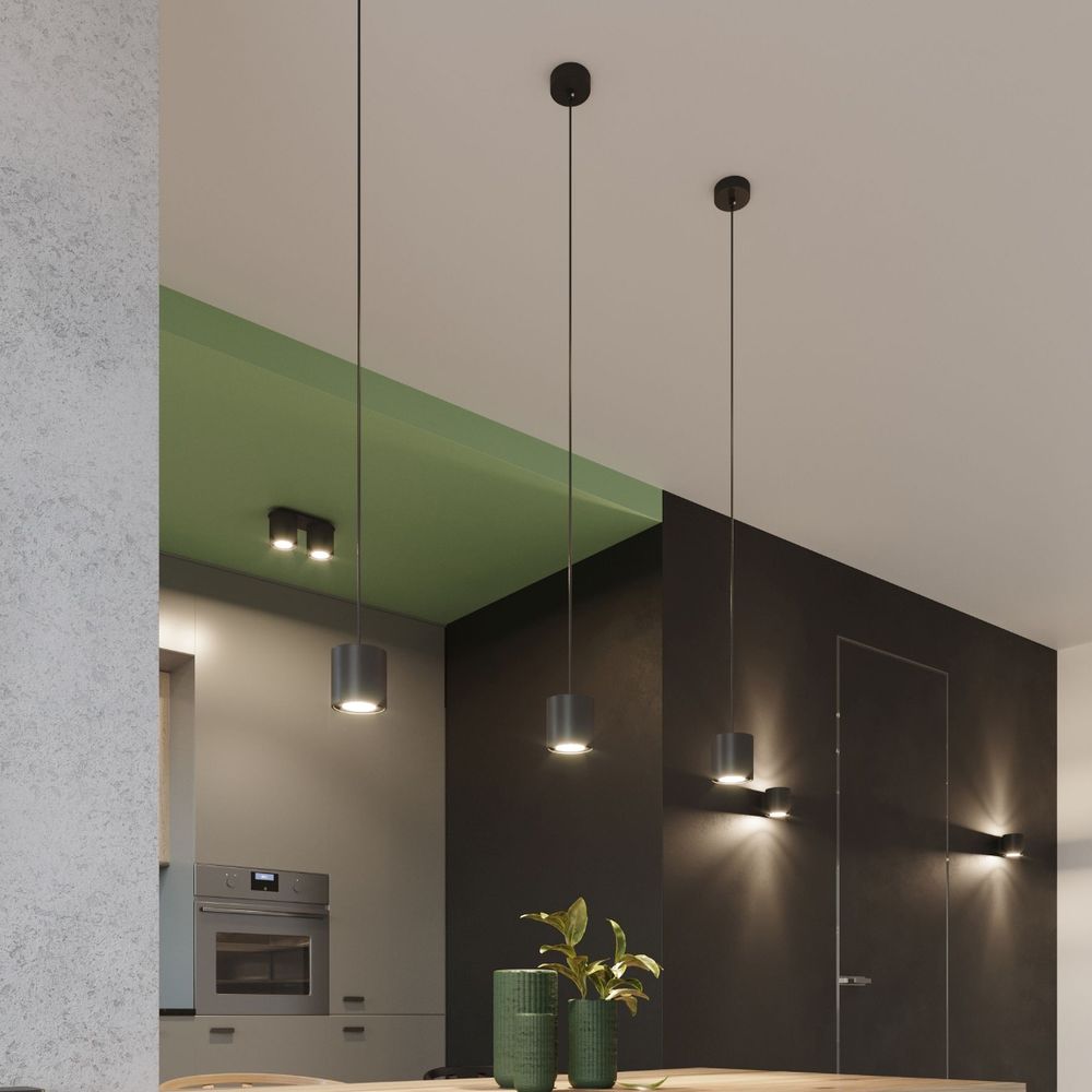 Pendant lamp aluminum Orbis modern Design GU10 - SILVIONIX