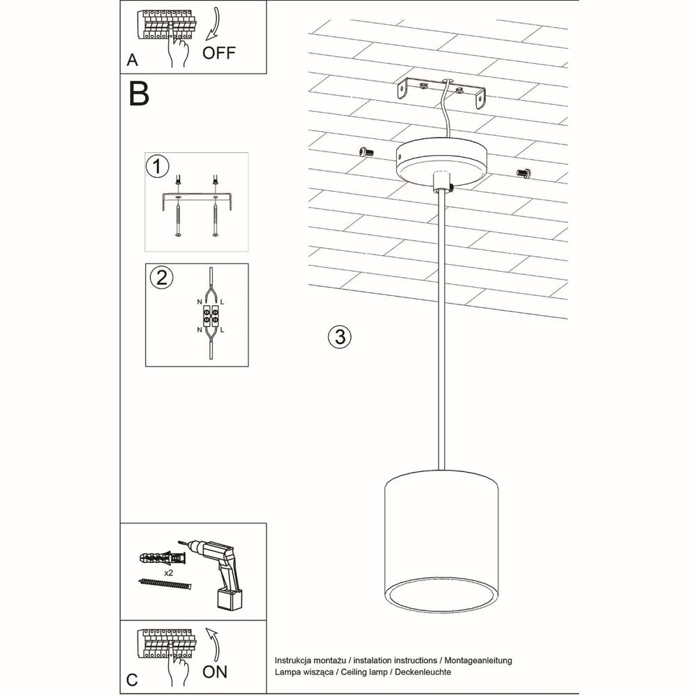 Pendant lamp aluminum Orbis modern Design GU10 - SILVIONIX