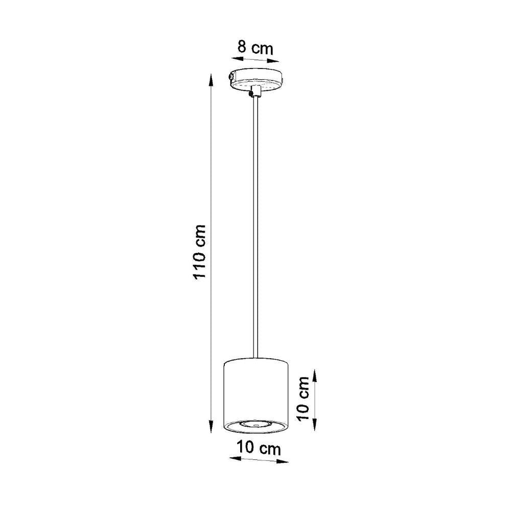 Pendant lamp aluminum Orbis modern Design GU10 - SILVIONIX