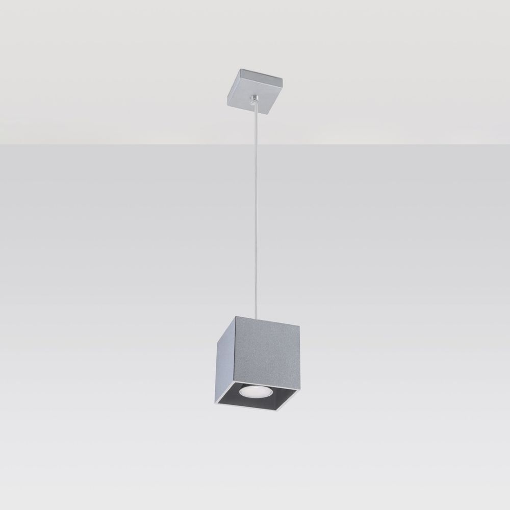 Pendant lamp aluminum Quad modern Design GU10 - SILVIONIX