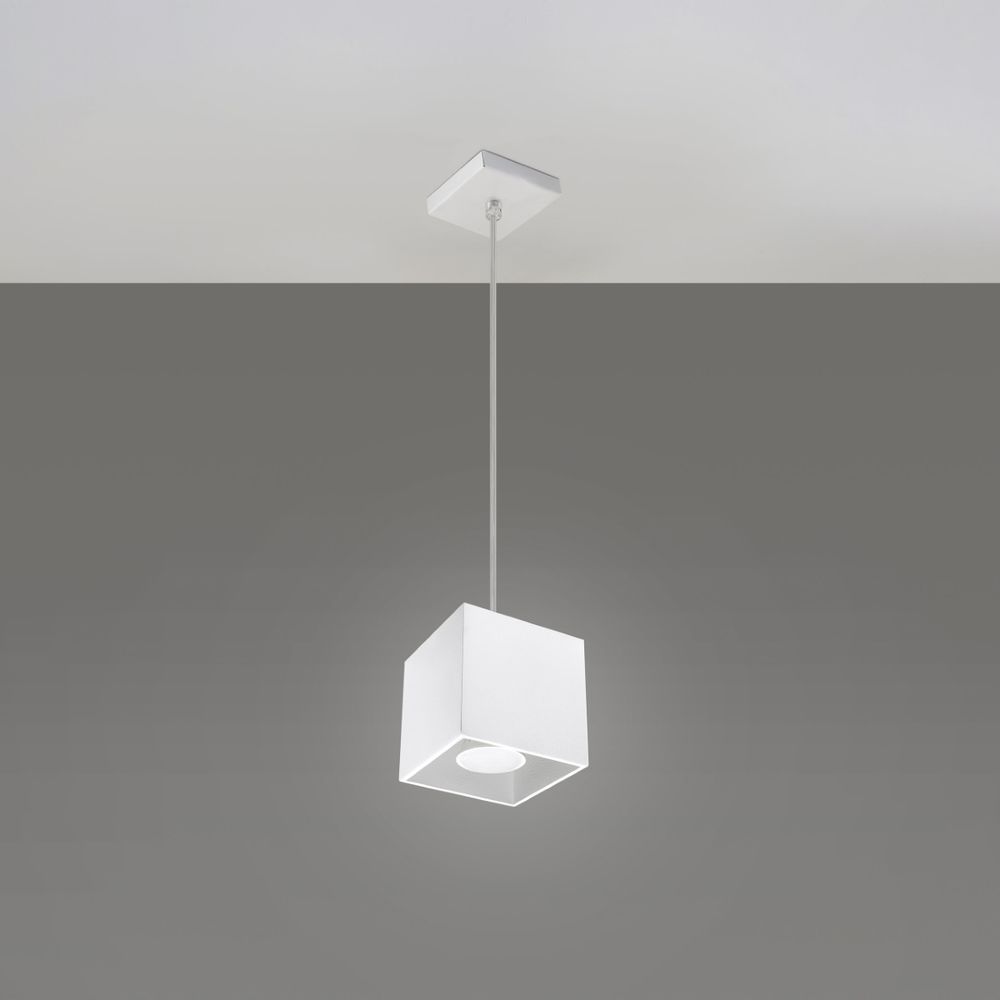 Pendant lamp aluminum Quad modern Design GU10 - SILVIONIX