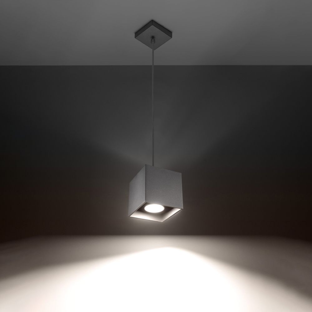 Pendant lamp aluminum Quad modern Design GU10 - SILVIONIX