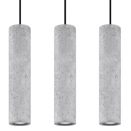 Pendant lamp concrete Luvo industrial Design GU10 - SILVIONIX