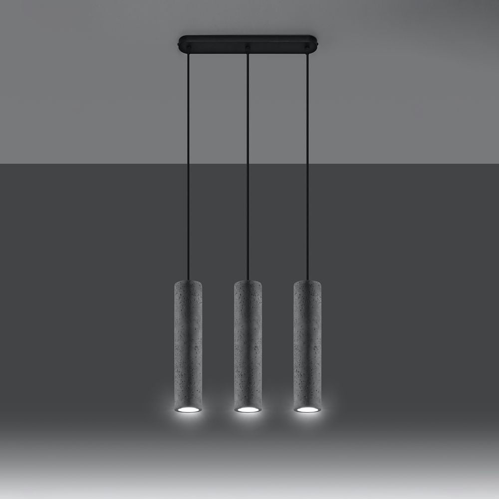 Pendant lamp concrete Luvo industrial Design GU10 - SILVIONIX