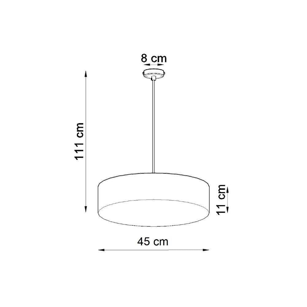 Pendant lamp PVC Arena minimalistic Design E27 - SILVIONIX