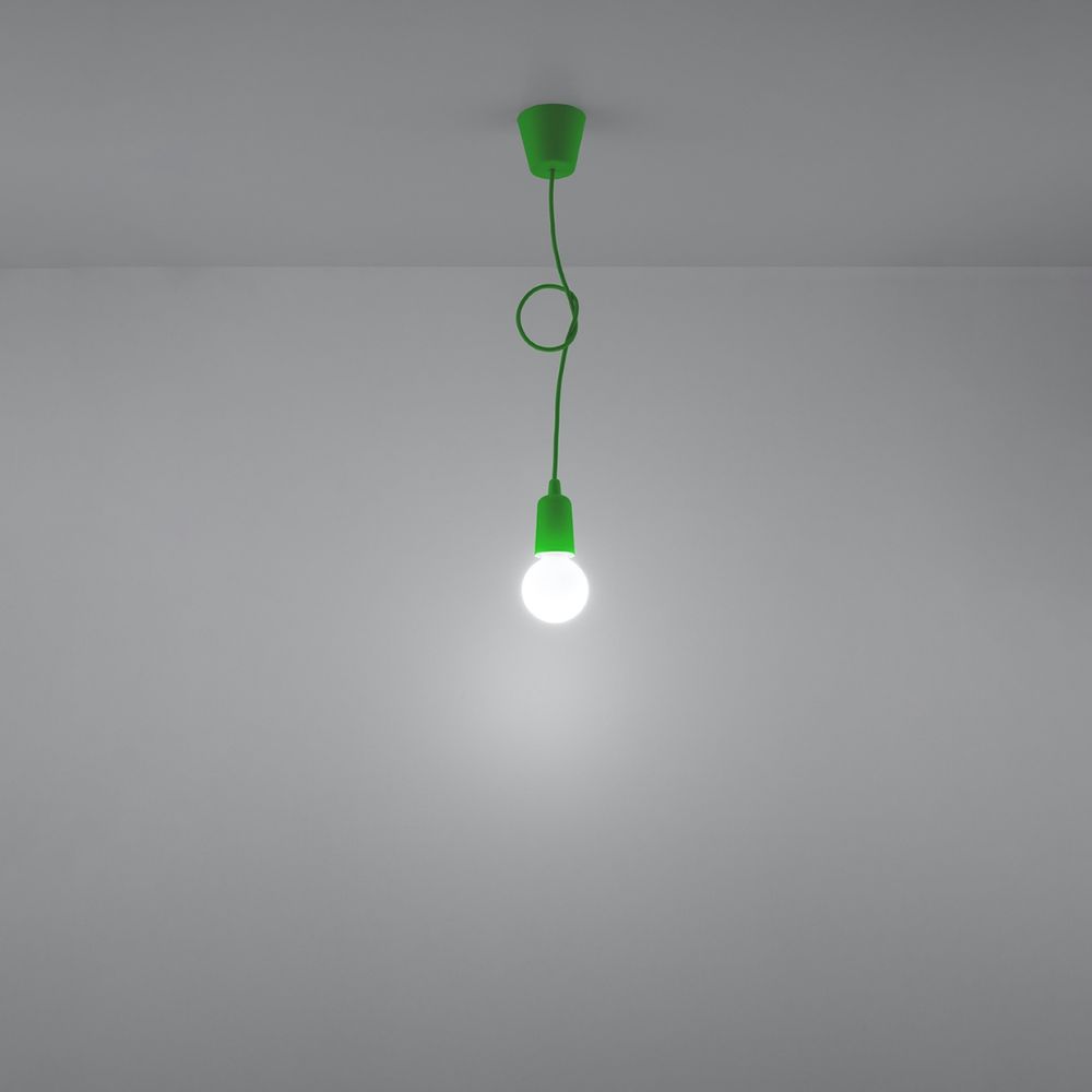 Pendant lamp PVC Diego modern Design E27 - SILVIONIX