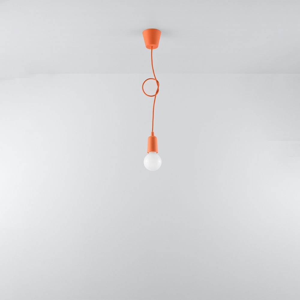 Pendant lamp PVC Diego modern Design E27 - SILVIONIX