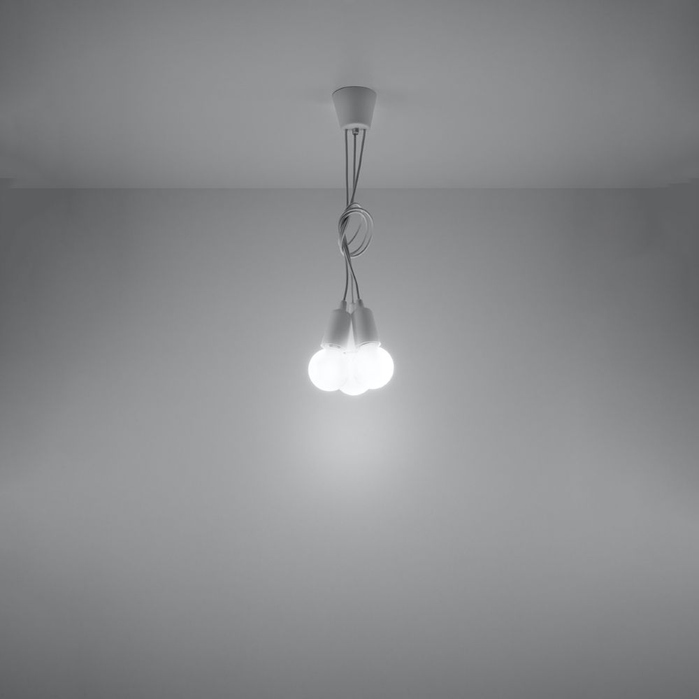 Pendant lamp PVC Diego modern Design E27 - SILVIONIX