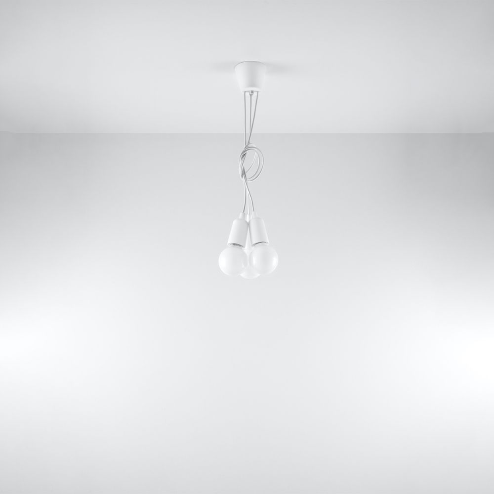 Pendant lamp PVC Diego modern Design E27 - SILVIONIX